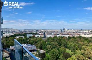 Wohnung mieten in Am Belvedere, 1100 Wien, FASZINIERENDER AUSBLICK - möbliertes PARKAPARTMENT am BELVEDERE