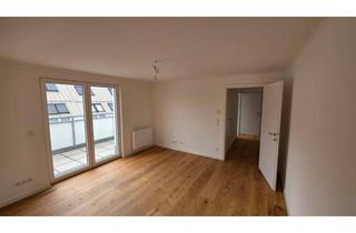Wohnung kaufen in Am Spitz, 1210 Wien, U-Bahn vor der Haustür: Frisch sanierte 3-Zimmer-DG-Wohnung mit zwei Terrassen und Klimaanlage am Spitz