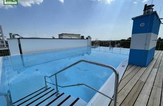 Wohnung mieten in Scherbangasse, 1230 Wien, *FLAIR IN THE CITY* Geräumige 2 Zimmer Wohnung mit knapp 60m2 und toller Dachterrasse mit Pool - Jetzt anfragen!