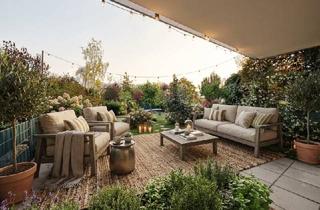 Wohnung mieten in 3481 Fels am Wagram, Traumhafte Gartenwohnung mit Seezugang – 2 Zimmer, 91 m² Garten