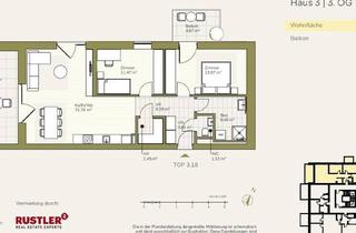 Wohnung mieten in 8054 Graz, Wohnen mit Ausblick: Traumhafte Balkone im Projekt Schlosspark | Großzügige 3-Zimmerwohnung
