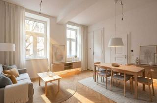 Wohnung kaufen in Reinprechtsdorfer Straße, 1050 Wien, Neu Generalsanierte 2-Zimmer-Altbauwohnung mit Wohnküche und Klimaanlage - Erstbezug im 2. Liftstock