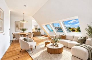 Penthouse kaufen in Khekgasse, 1230 Wien, Neu Penthouse-Flair mit Südterrasse - Stilvoller Dachgeschoss-Erstbezug mit Grosszügiger Raumhöhe