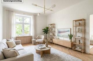 Wohnung kaufen in 1130 Wien, Neu Sanierungsbedürftiger 2-Zimmer-Altbau in Hietzing - 48 m², Balkonbewilligung noch Offen