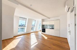 Wohnung kaufen in 1210 Wien, MODERNE DG-WOHNUNG - BJ 2017 - 2 Zimmer - ca. 57,44 m² NFL - Südbalkon - Hofruhelage - Tolle öffentliche Anbindung