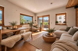 Wohnung kaufen in 6372 Oberndorf in Tirol, Alpines Wohnjuwel in Bestlage – Großzügiger Terrassenbalkon mit Blick auf das Kitzbüheler Horn