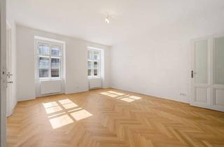 Wohnung mieten in 1020 Wien, ALTBAUWOHNUNG NAHE INNENSTADT. - 93,76 m² Wiener Wohnkultur mit vier Zimmern, Fischgrätparkett und zwei Badezimmern zwischen City und Prater.