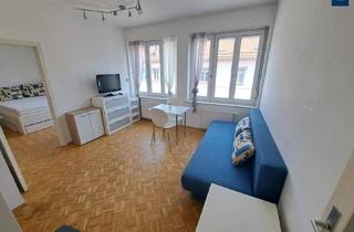 Wohnung mieten in Burggasse, 8010 Graz, Burggasse 12 Top 20 - Vollmöblierte helle Singlewohnung Nähe Grazer Oper - Koffer packen und gleich einziehen