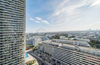 Wohnung mieten in 1030 Wien, Großzügige 3-Zimmer-Wohnung im 18. Stock mit Südbalkon – voll möbliert, all-inclusive | 1030 Wien