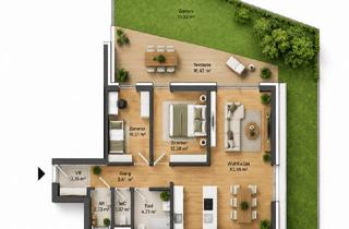 Wohnung kaufen in 8042 Graz, Neubauprojekt Graz, St. Peter - Exklusive Eigentumswohnung (71m²) mit Terrasse und Garten!