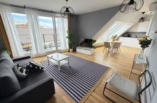Wohnung mieten in Baumergasse 10, 1210 Wien, Luxus Pur | Liftausstieg Direkt in der Wohnung | Klimatisierte Dachgeschosswohnung mit Terrasse | Open House am 1.1 um 15:00 Uhr