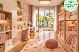 Wohnung kaufen in 1230 Wien, 5 Zimmer-Gartenhit: Neubau-Erstbezug mit viel Flexibilität & Annehmlichkeiten (Gemeinschaftsterrasse, Eventküche, Gästelounge usw.)